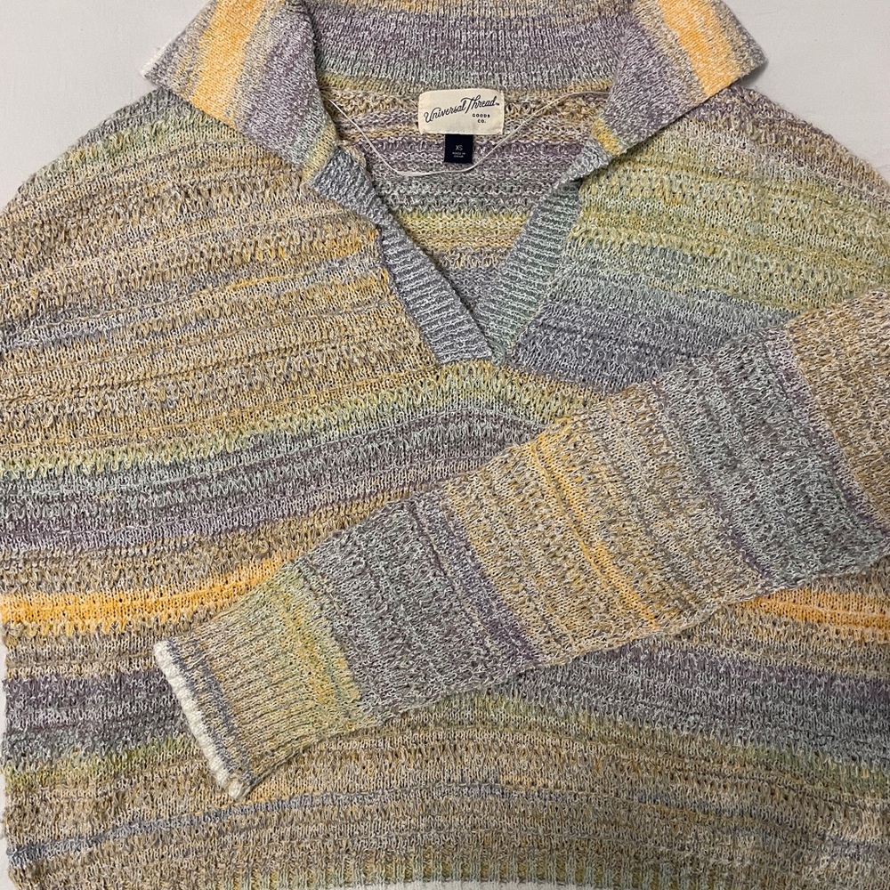 Women's Colorful Striped Sweater